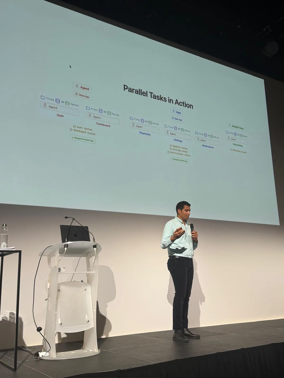 Raouf on stage at GenAI Days Paris 2026